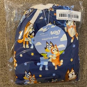 NIB Little Sleepies crib sheet - Bluey Dance Mode